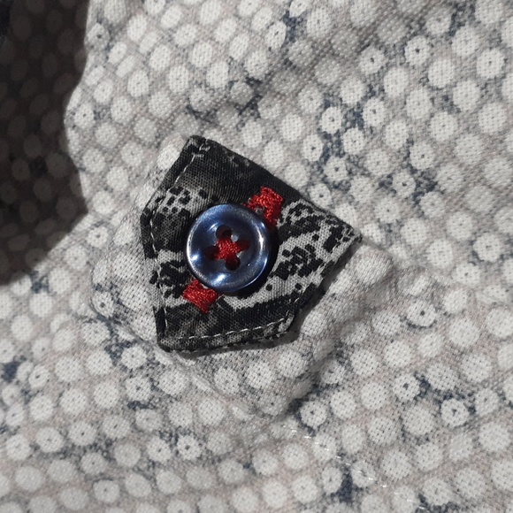 7 Downie St London Couture Men's Short Sleeve Button Down Size 5 (Large) - Picture 6 of 10